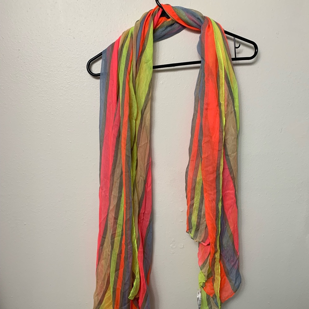 Vibrant colored scarf